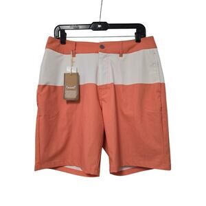 NWT Vast Men Boardshorts Creamsicle Orange White Size 34 Swim Surf Waterboar